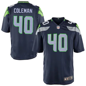 youth nike derrick coleman college navy seattle seahawks te